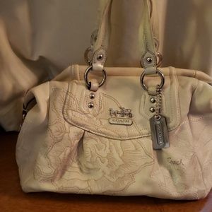 Coach Madison ltd. Antique Rose embroidered leathe